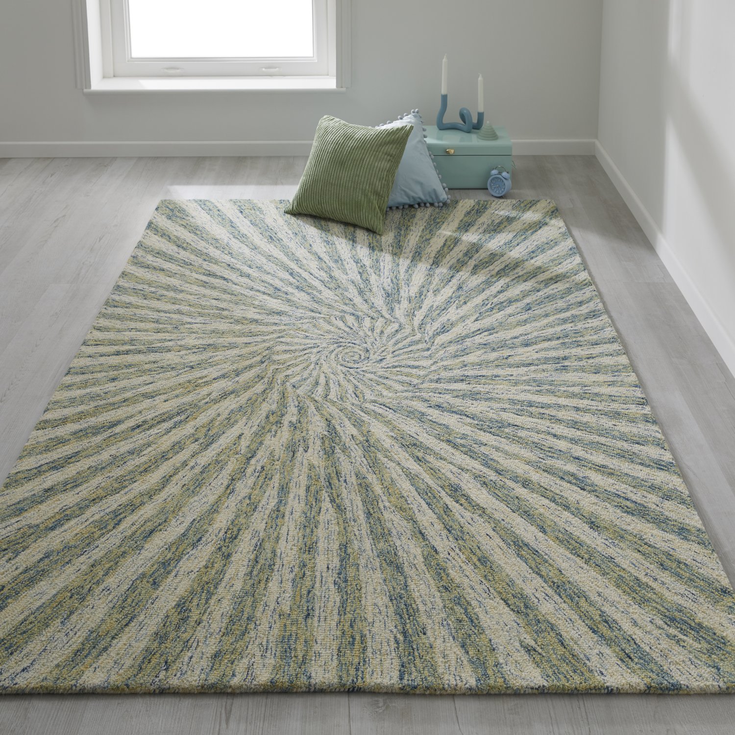 Elements Modern Wool Rug - Vortex