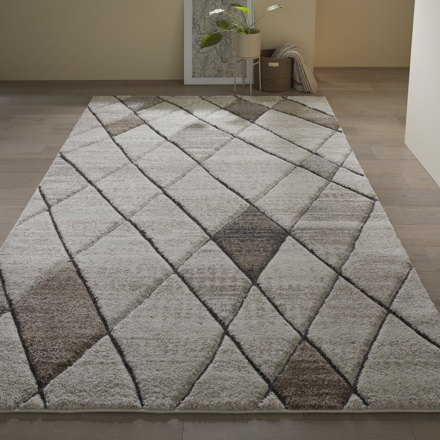 Gio Geometric Rug - 4928A Grey