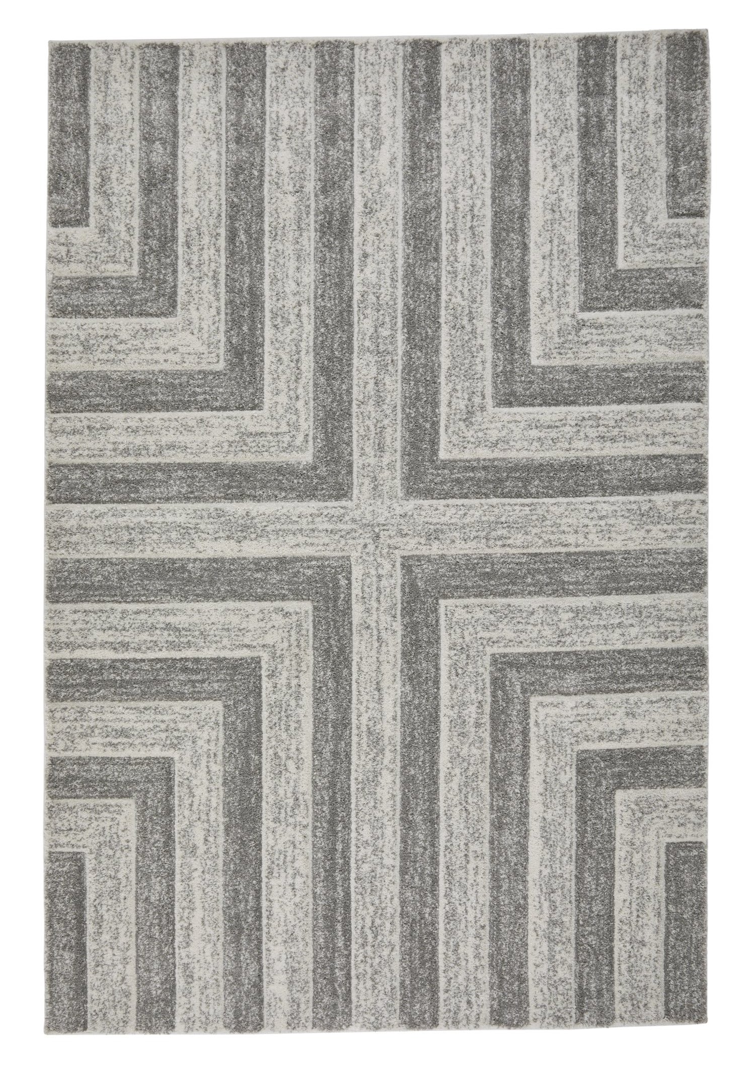 Gio Geometric Rug - 8022W Grey