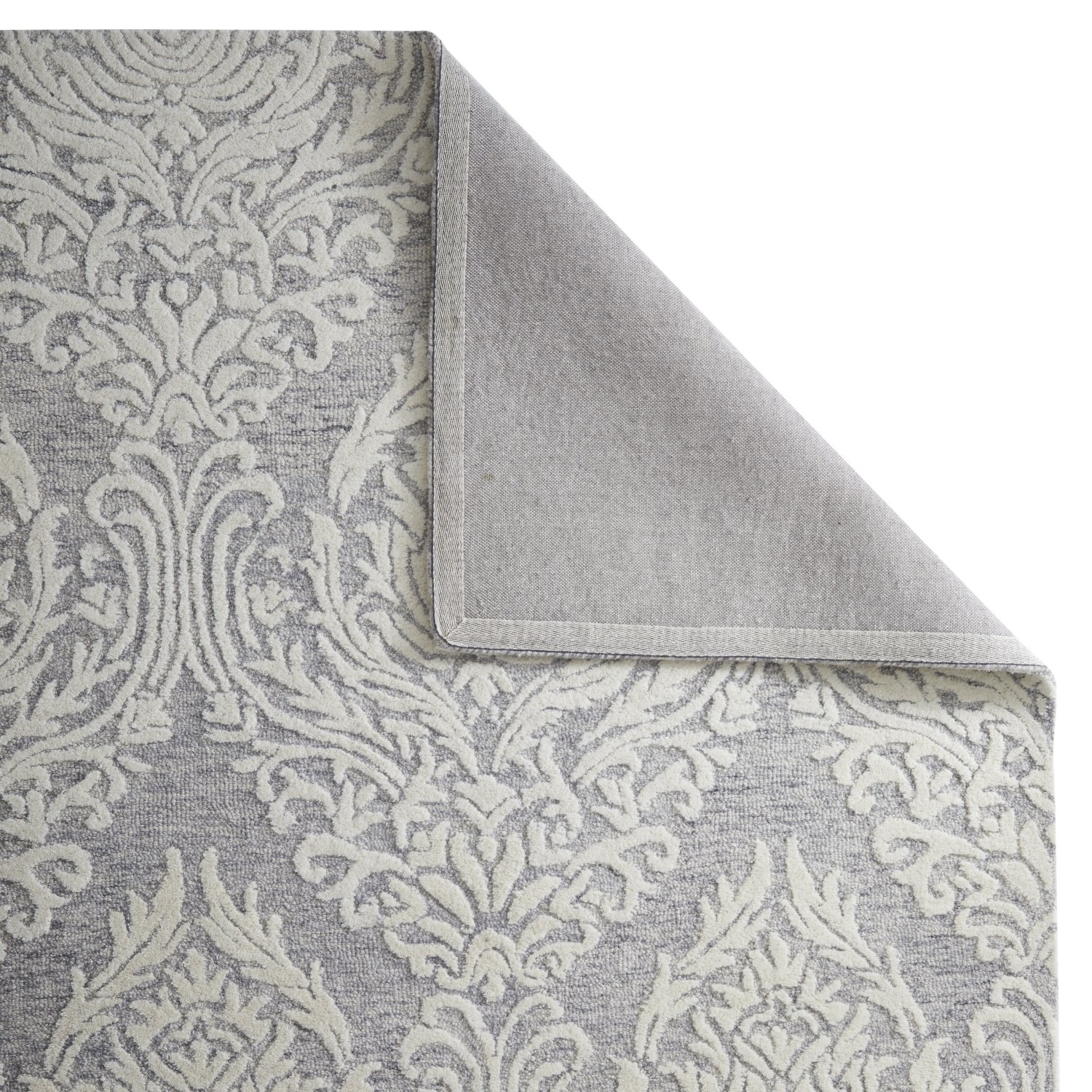 Hampton Modern Wool Rug - Damask Hampton Modern Wool Rug - Damask