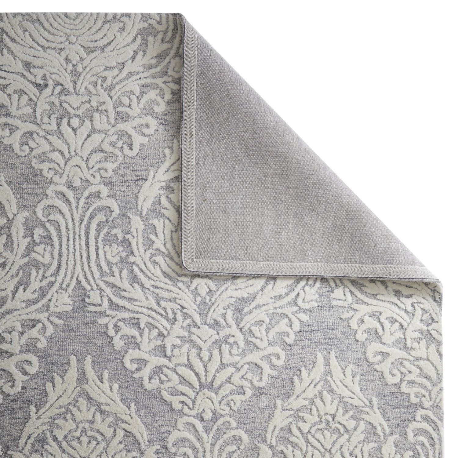 Hampton Modern Wool Rug - Damask