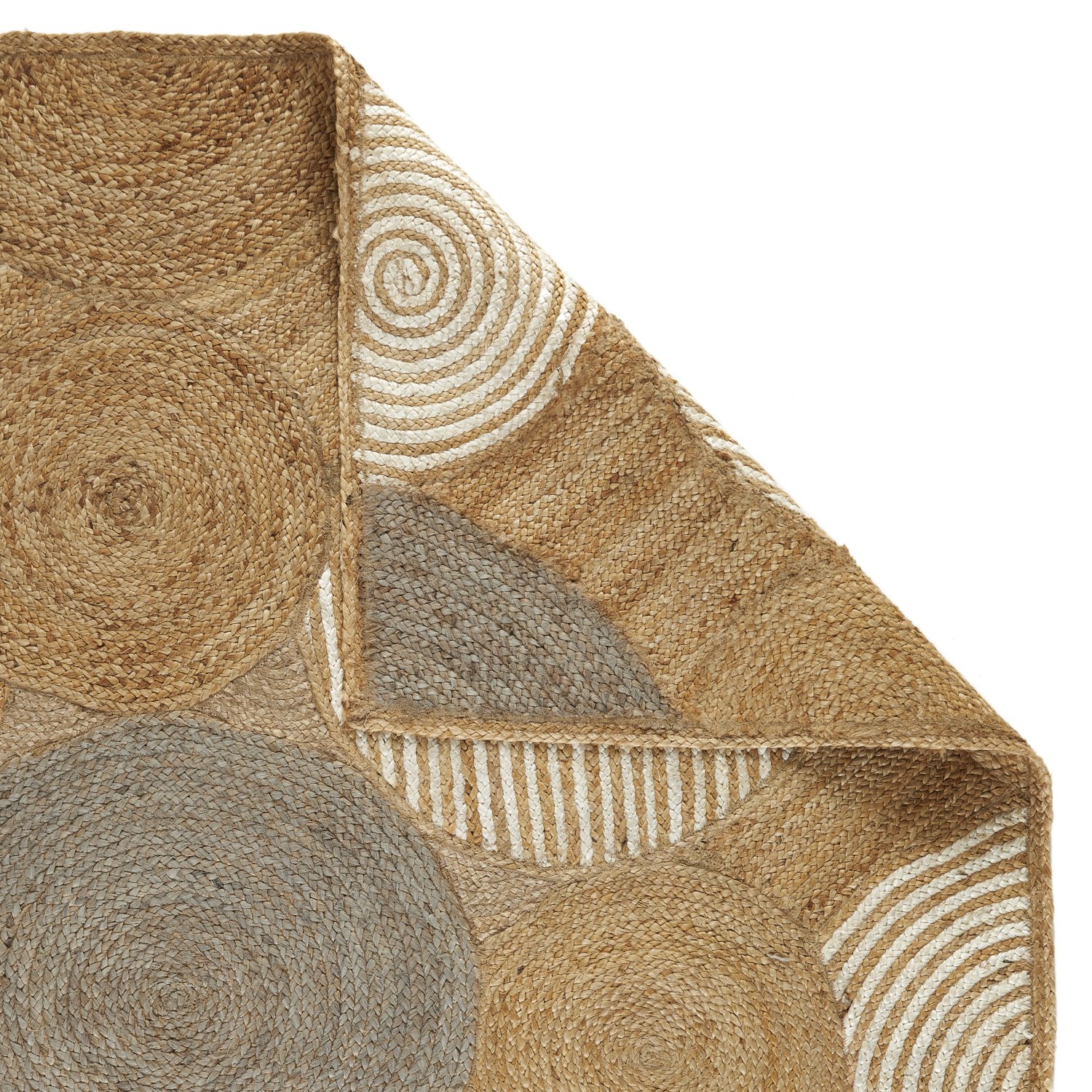 Naturals Jute Flatweave Rug - Circles