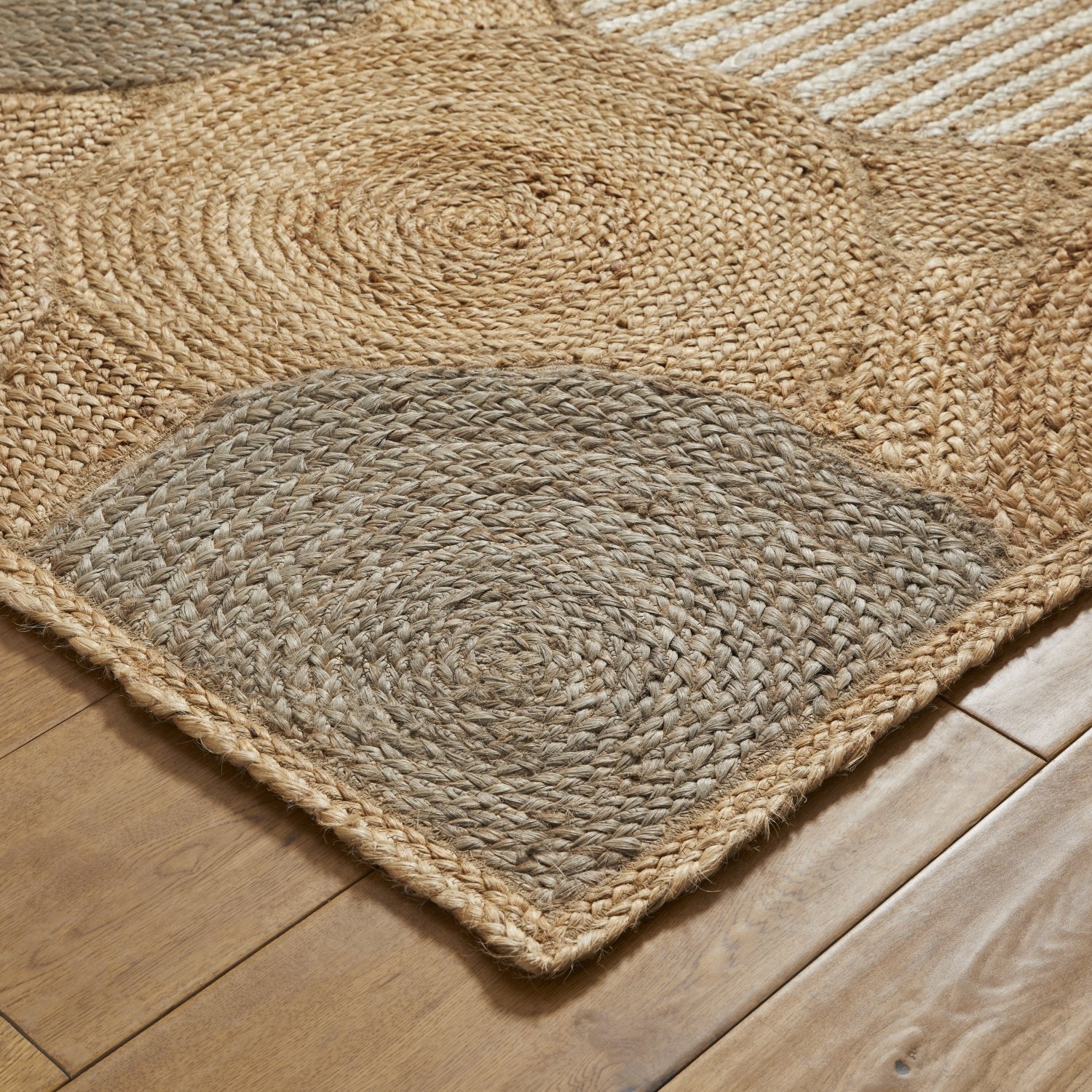 Naturals Jute Flatweave Rug - Circles