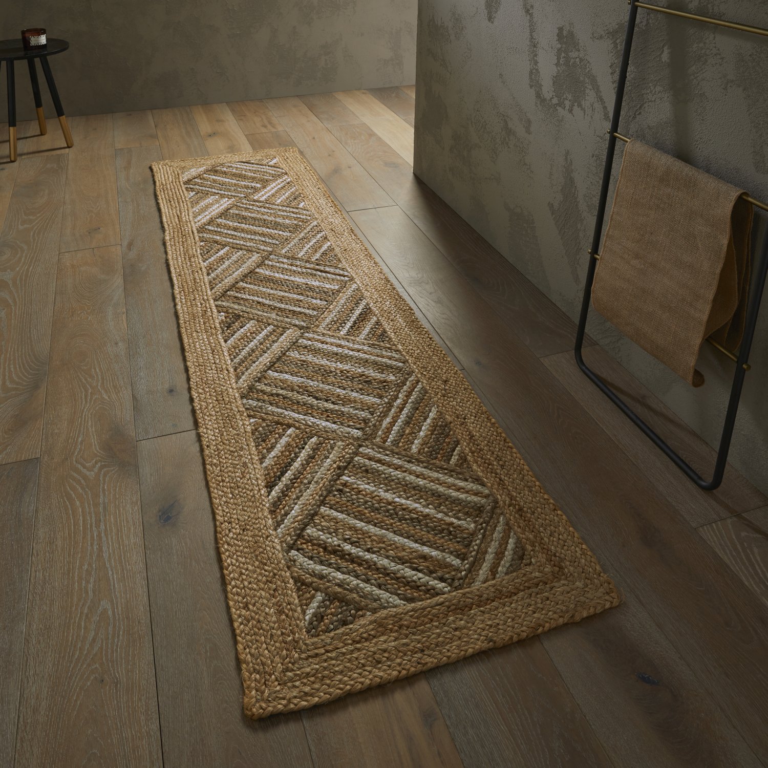 Naturals Jute Flatweave Rug - Squares Naturals Jute Flatweave Rug - Squares