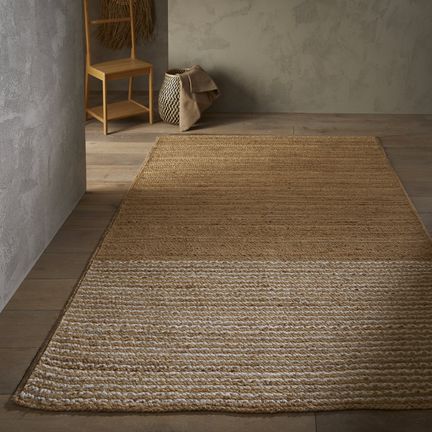 Naturals Jute Flatweave Rug - Stripes