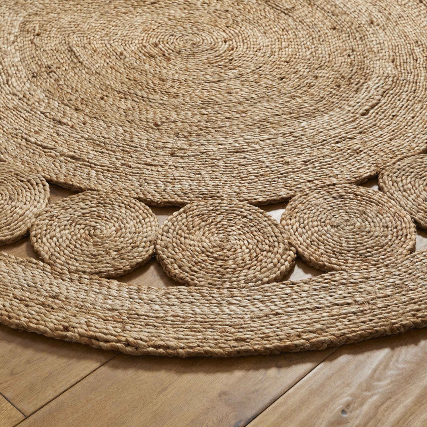 Nova Circle Jute Rug - Natural