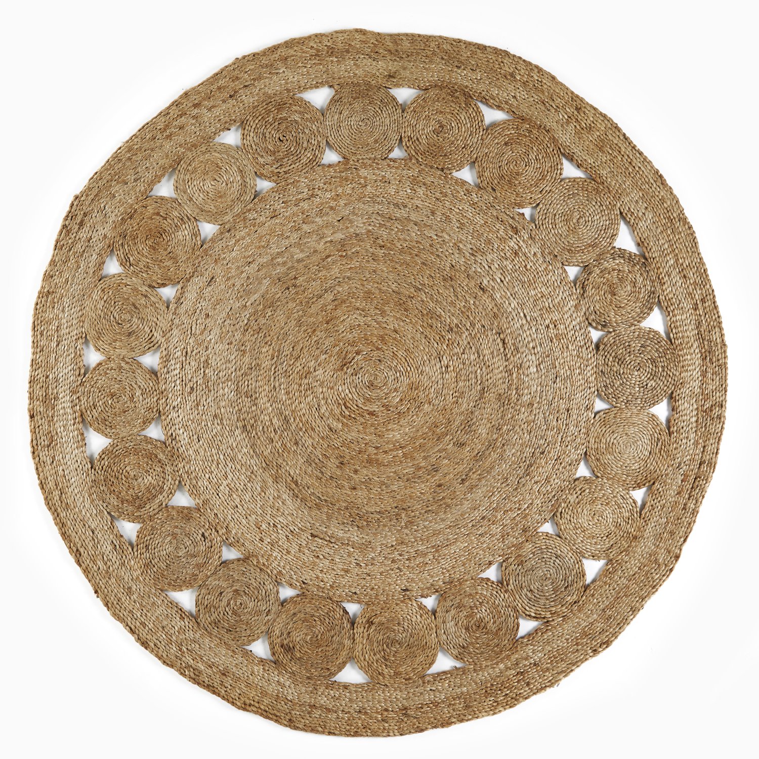 Nova Circle Jute Rug - Natural