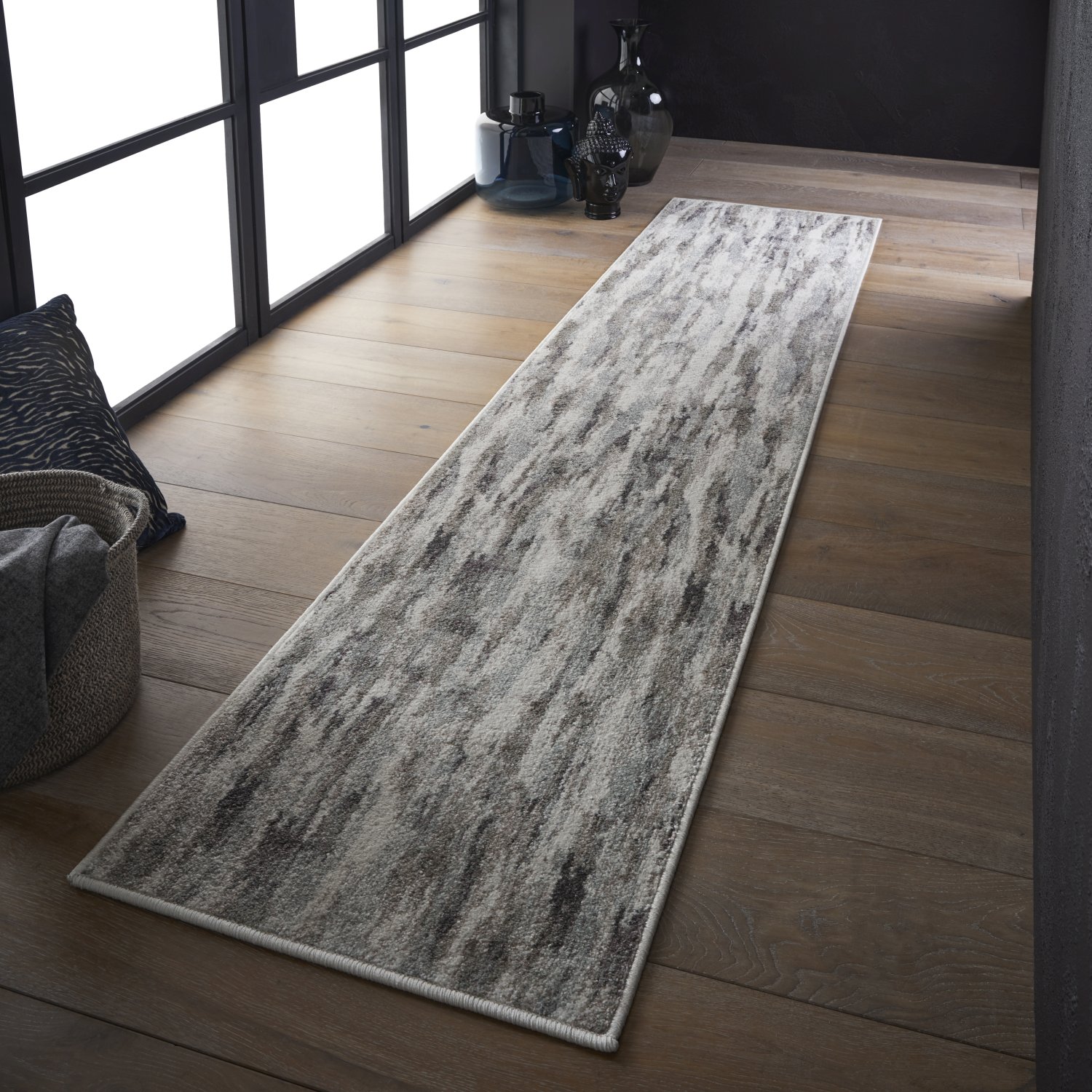 Sanford Abstract Runner - 8322W Grey Multi Sanford Abstract Runner - 8322W Grey Multi