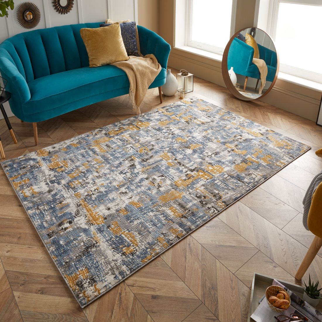 Vinci Distressed Rug - 8024Y