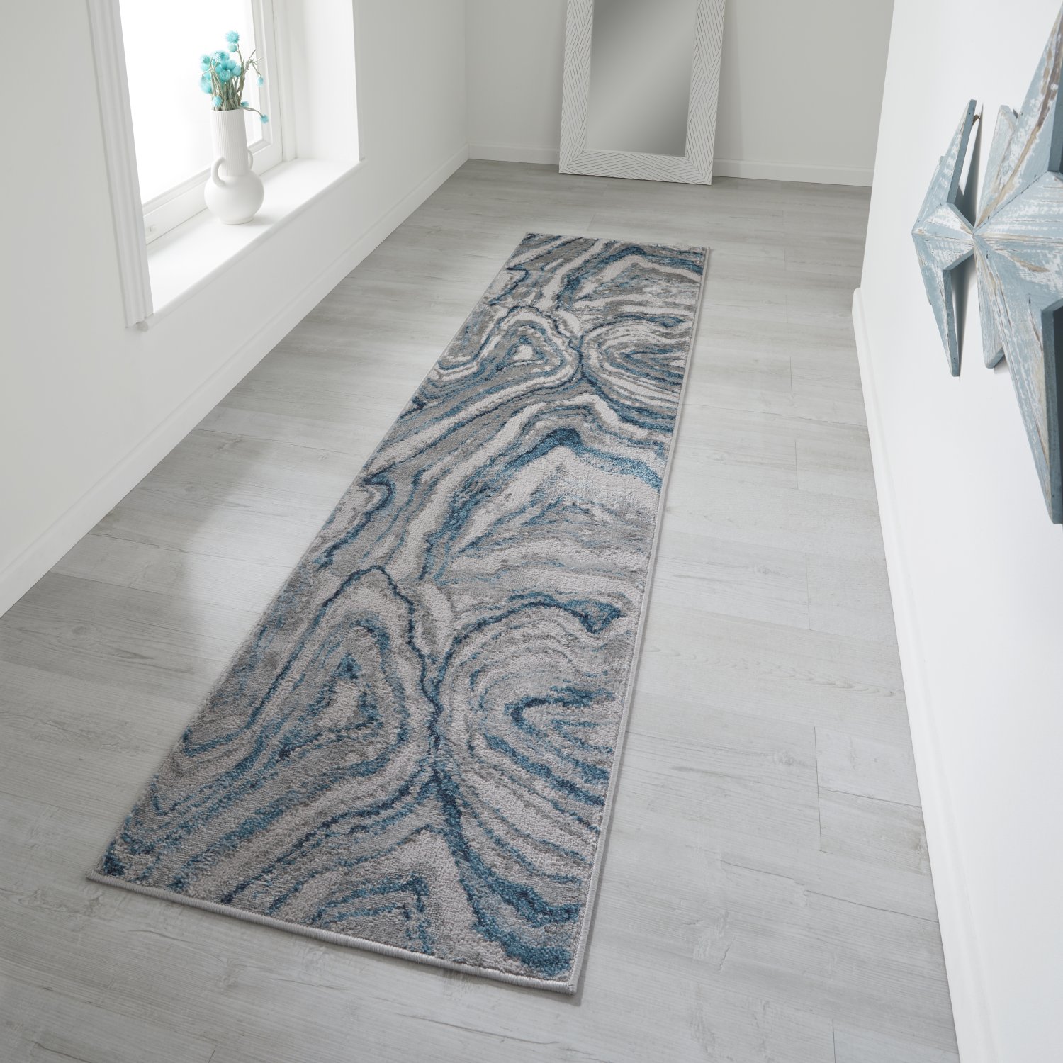 Zoe Abstract Rug - 2063L Blue