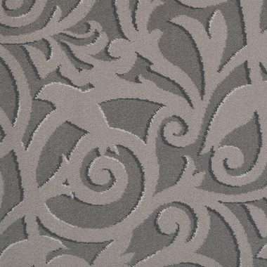 Timorous Beasties Patterned Wool Carpet - Pewter Atholl Gardens