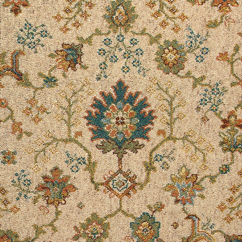 Renaissance Patterned Wool Carpet - Ivory Palmette Renaissance Patterned Wool Carpet - Ivory Palmette