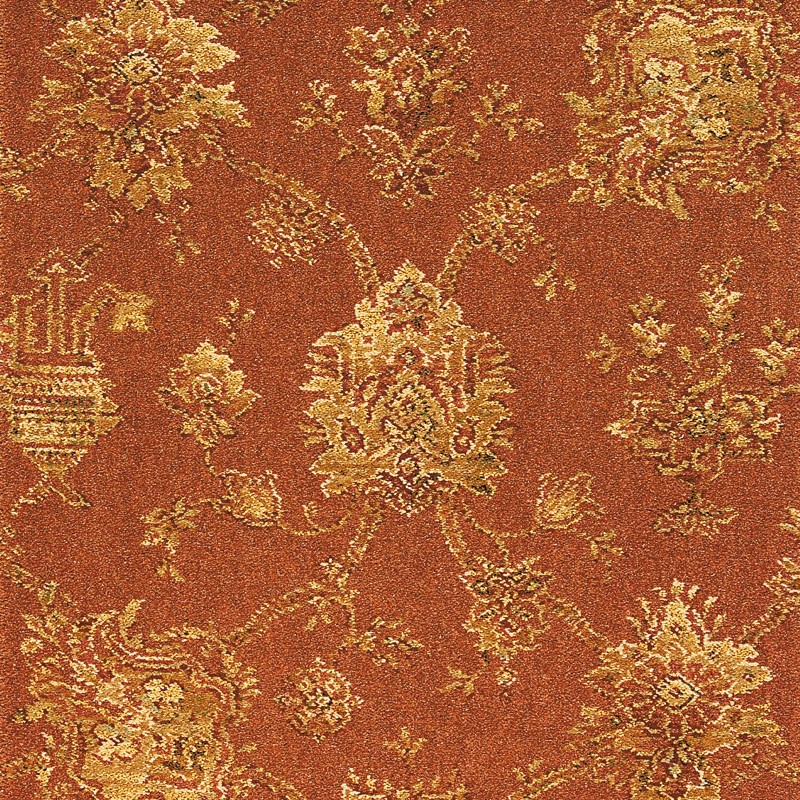 Renaissance Patterned Wool Carpet - Javanese Amber
