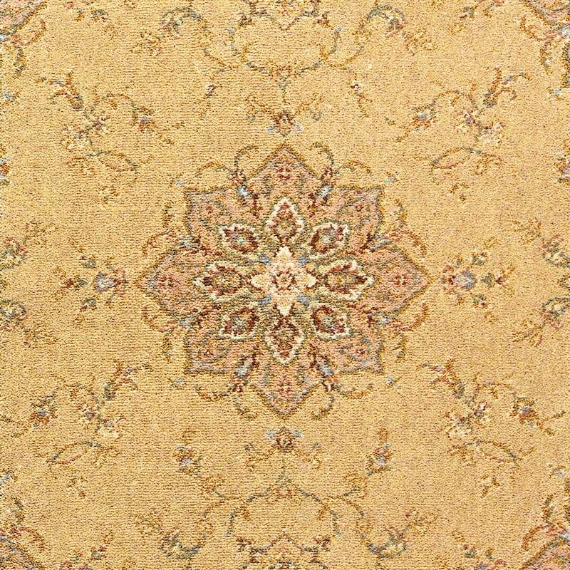 Renaissance Patterned Wool Carpet - Peach Bazra