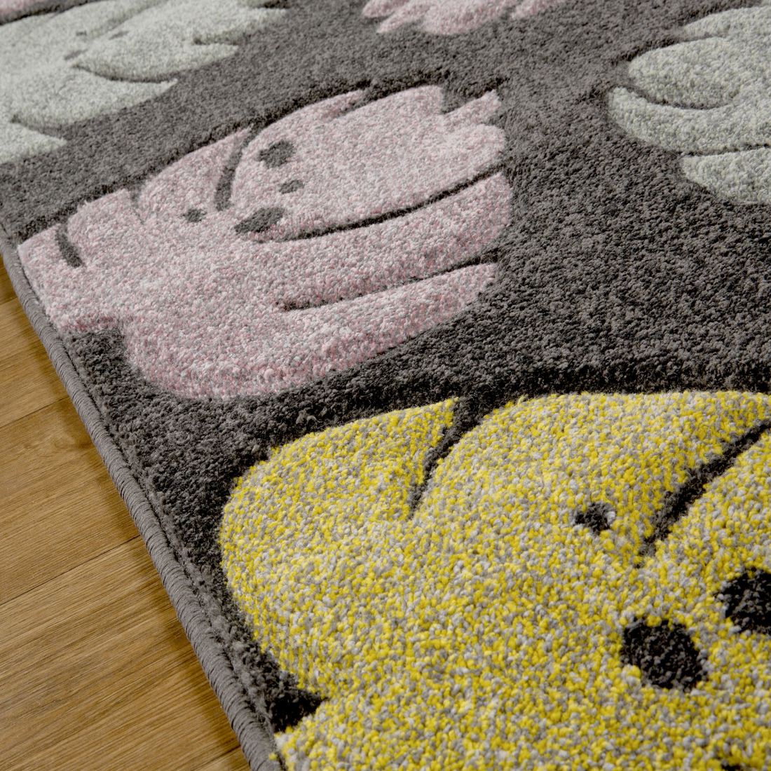 Portland Floral Runner - 7155D Grey Pink Yellow Portland Floral Runner - 7155D Grey Pink Yellow
