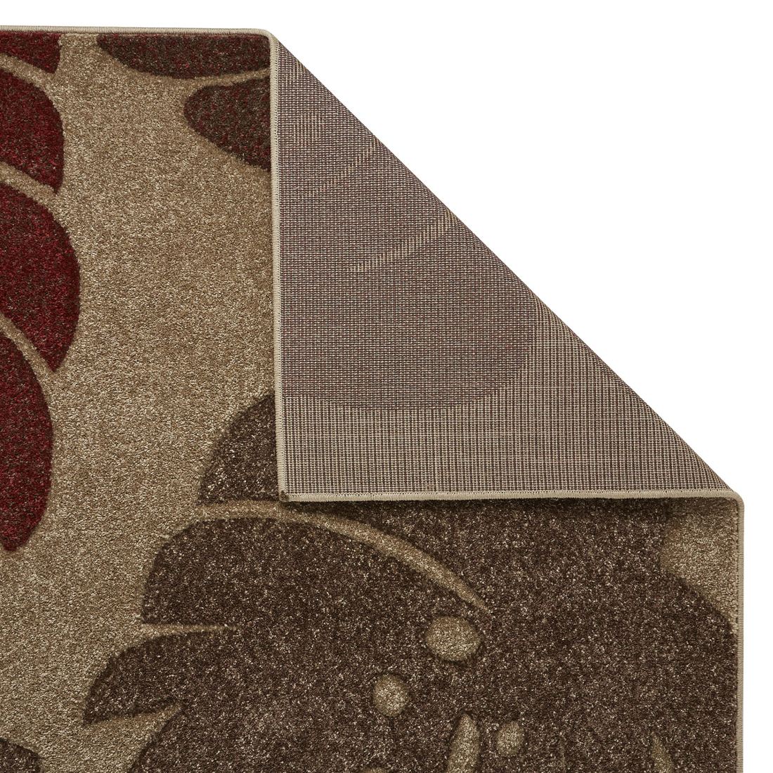 Portland Floral Rug - 7155Q Brown Red Beige