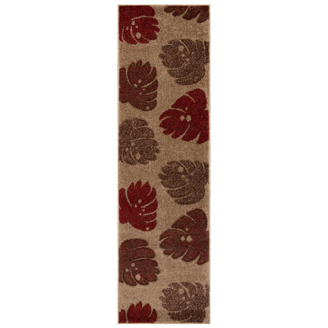 Portland Floral Rug - 7155Q Brown Red Beige