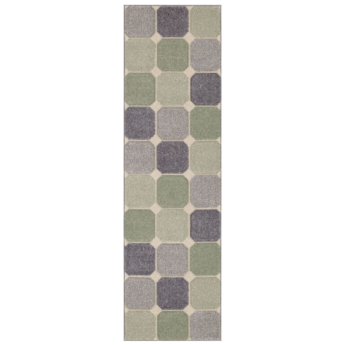 Portland Geometric Runner - 172G Grey Mint Cream Portland Geometric Runner - 172G Grey Mint Cream