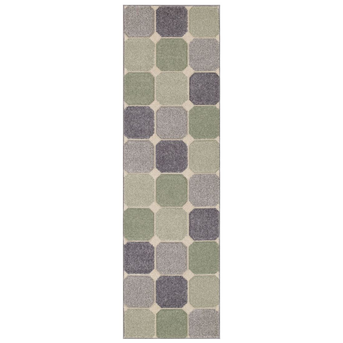 Portland Geometric Rug - 172G Grey Mint Cream