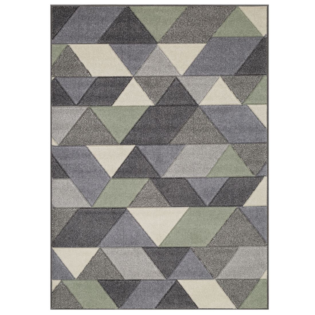 Portland Geometric Rug - 670V Grey Mint Cream