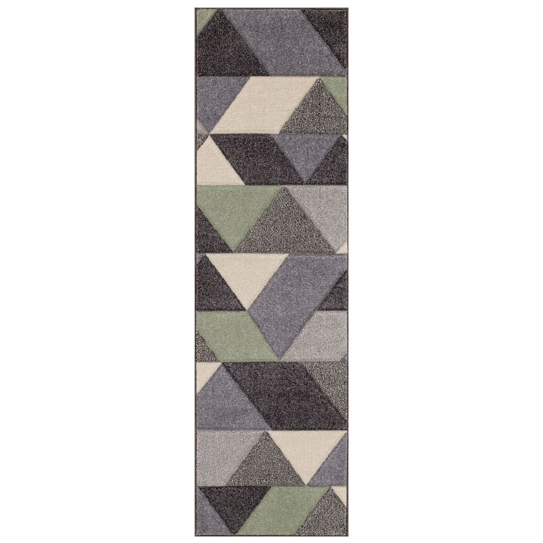 Portland Geometric Runner - 670V Grey Mint Cream Portland Geometric Runner - 670V Grey Mint Cream