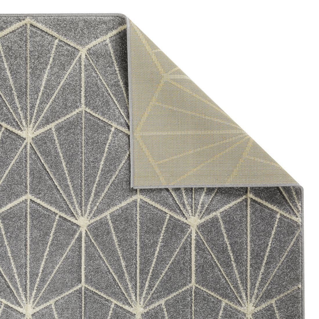 Portland Geometric Rug - 750N Grey