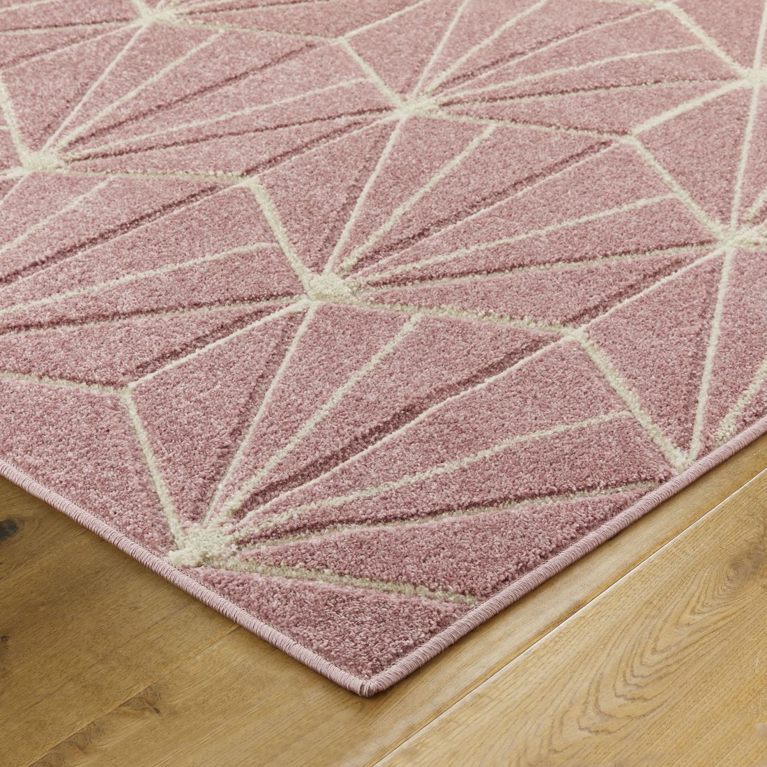 Portland Geometric Rug - 750P Pink