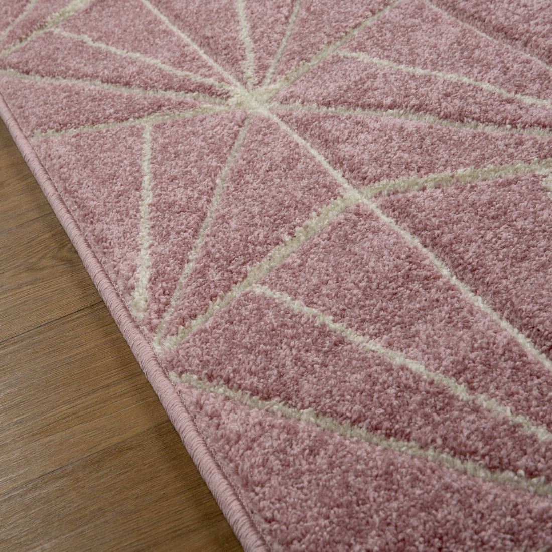 Portland Geometric Rug - 750P Pink