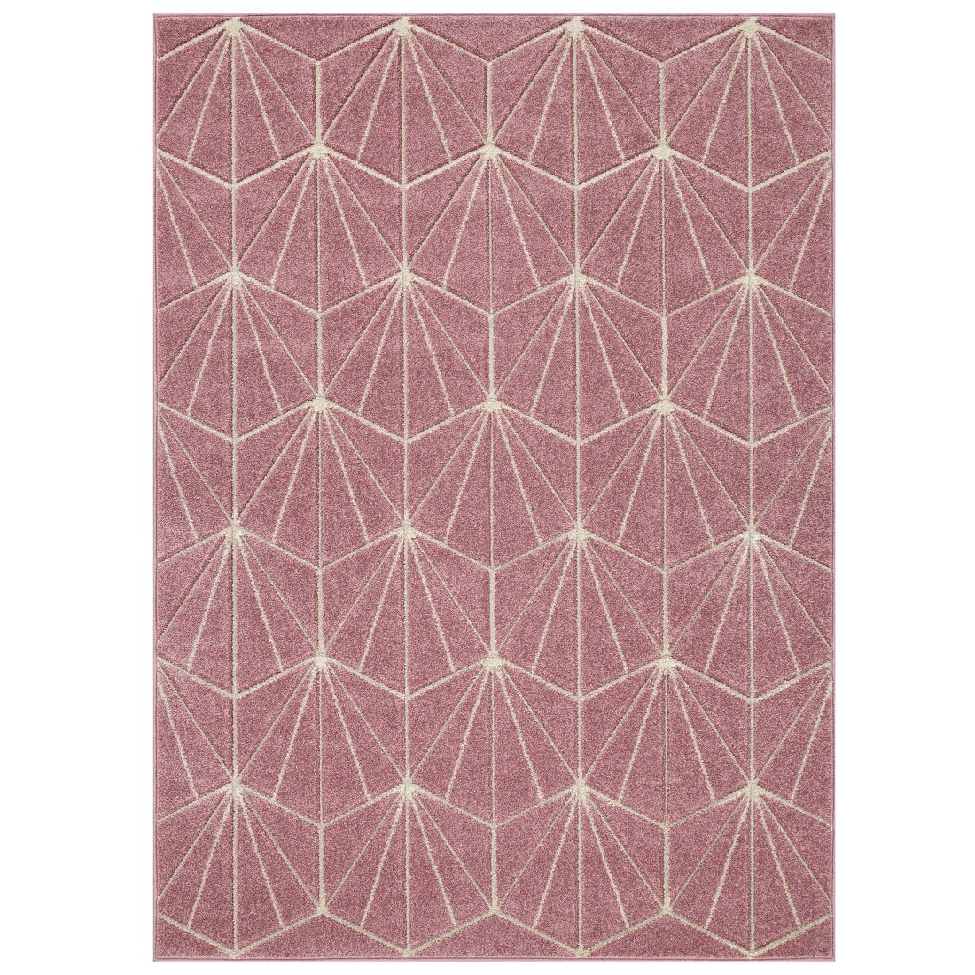 Portland Geometric Rug - 750P Pink