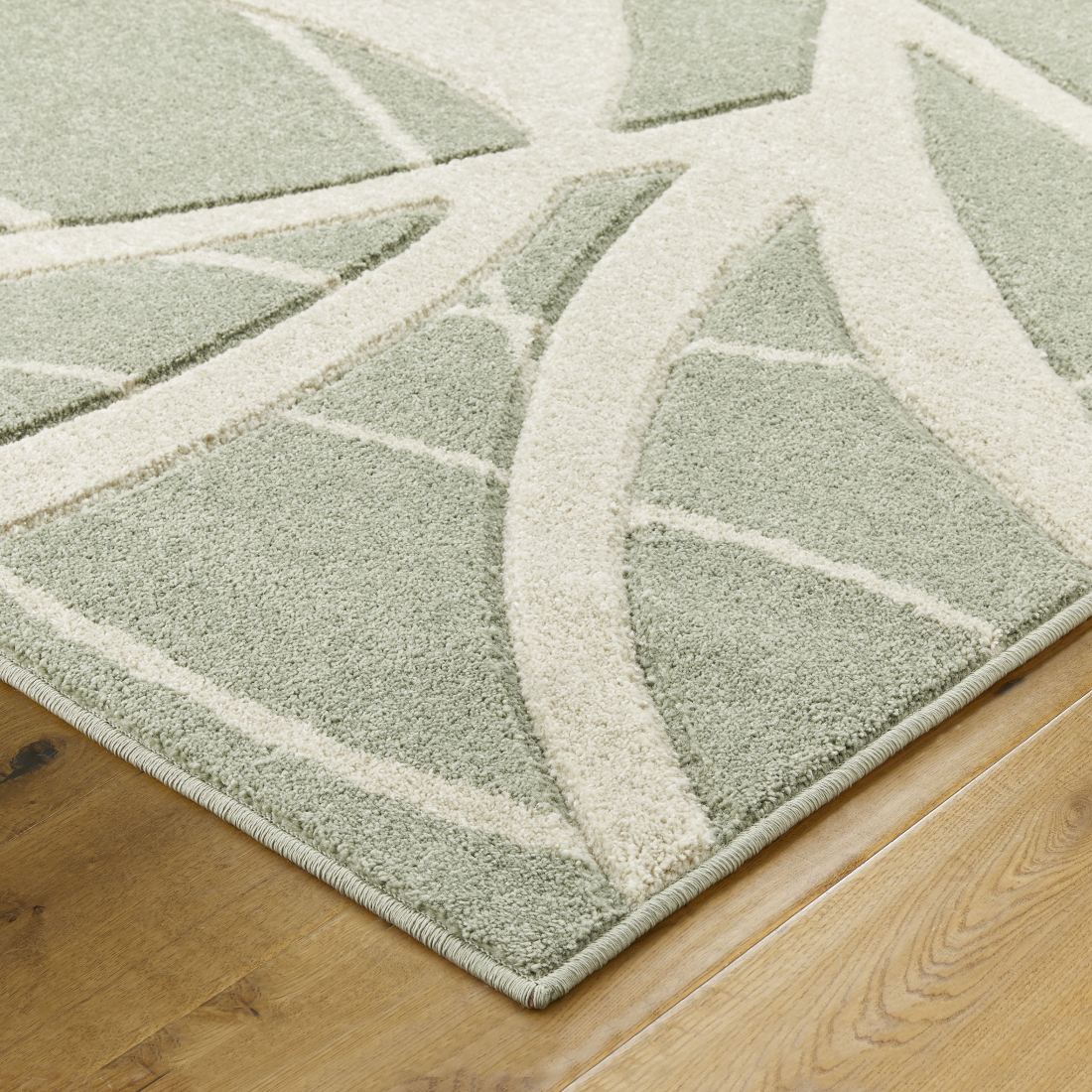 Portland Modern Rug - 57G Green Cream