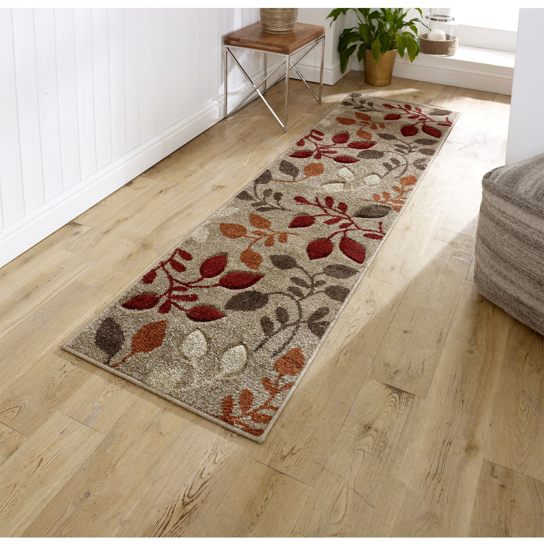 Portland Floral Runner - 1096M Brown Red Beige