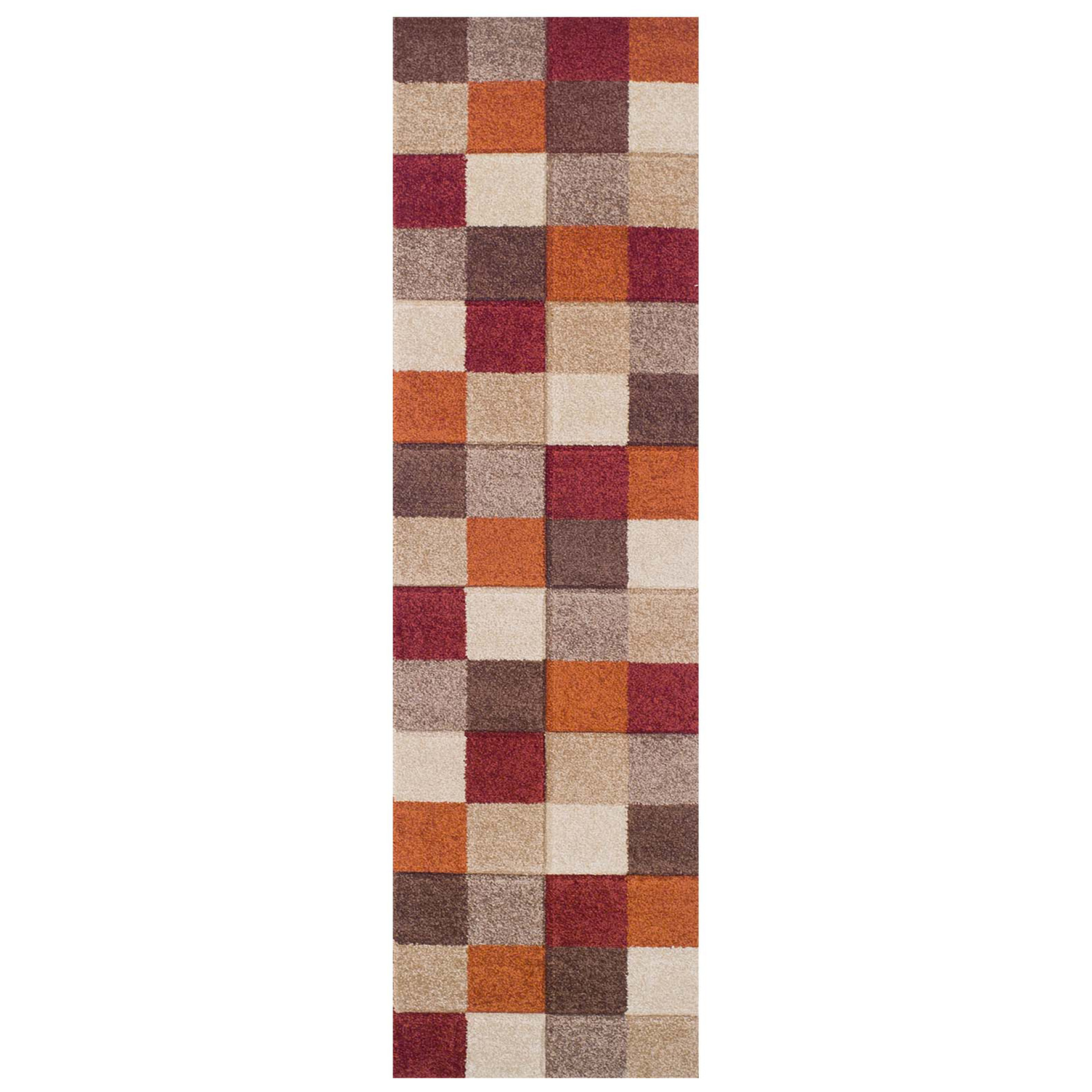 Portland Geometric Runner - 1923X Orange Multi Portland Geometric Runner - 1923X Orange Multi