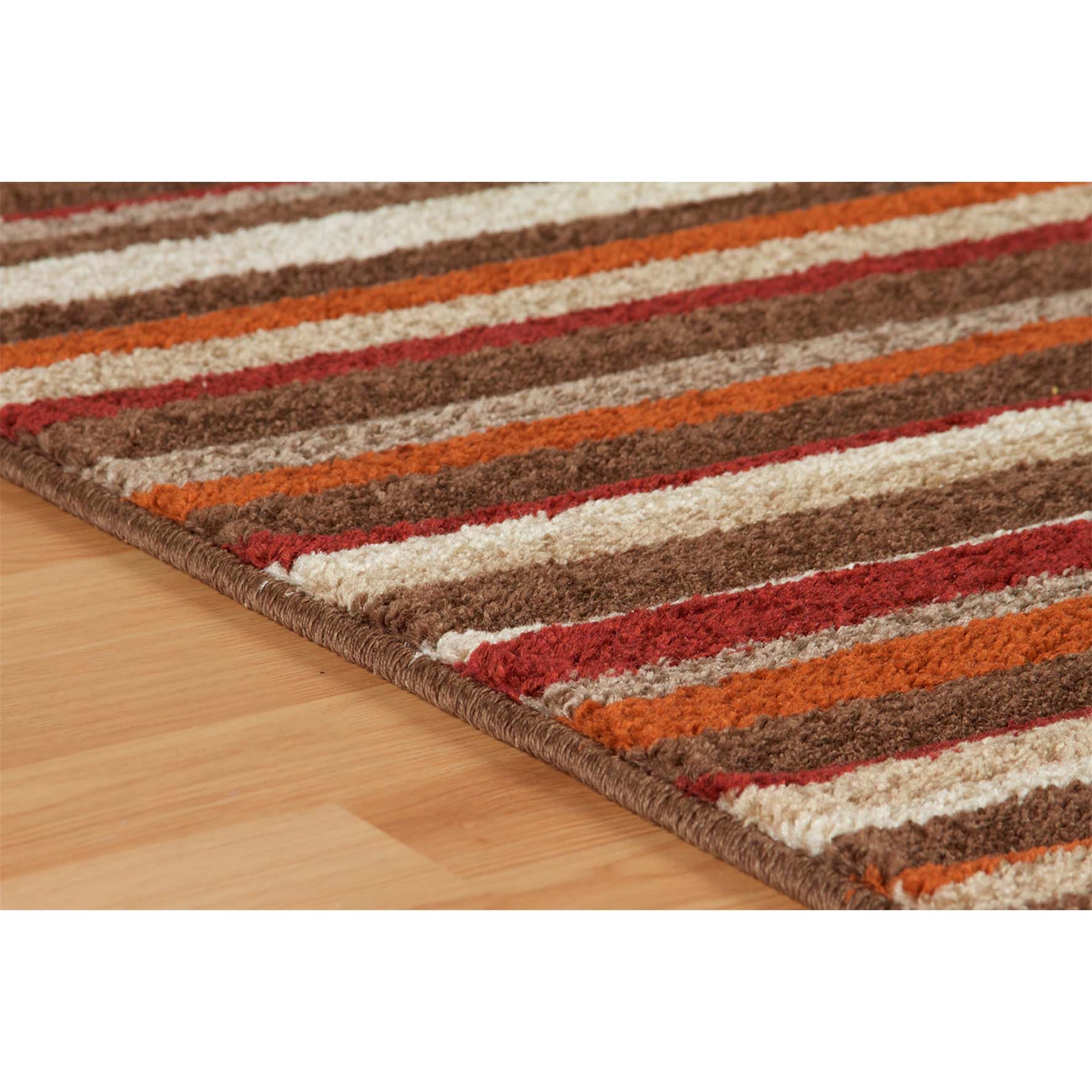 Portland Striped Rug - 2525N Orange Multi