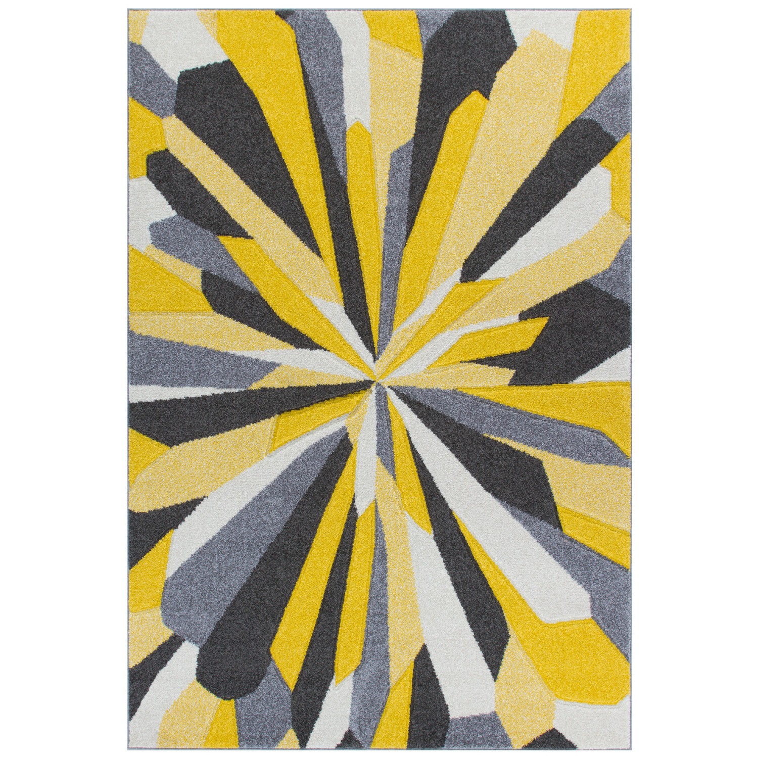 Portland Abstract Rug - 3337A Yellow Grey Cream Portland Abstract Rug - 3337A Yellow Grey Cream