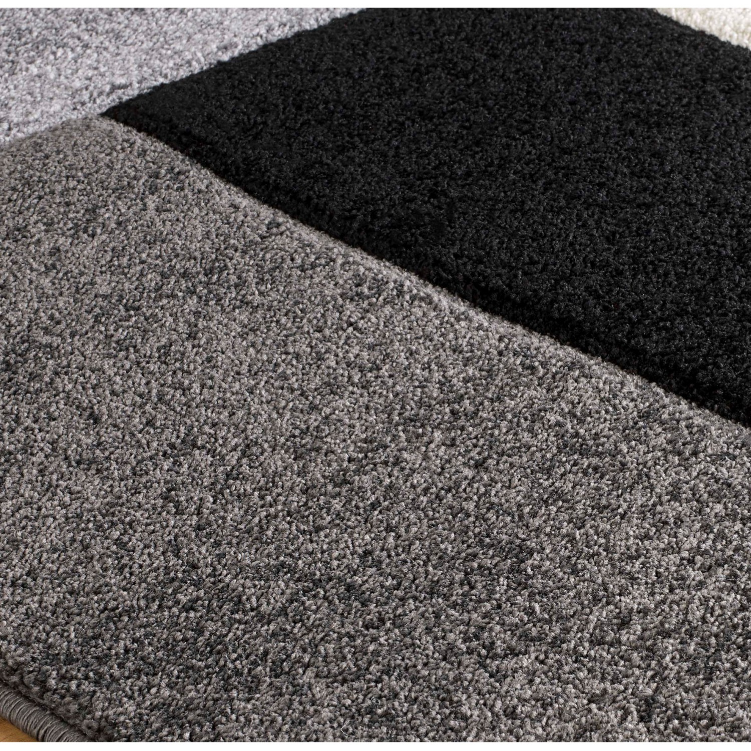 Portland Geometric Rug - 8425B Black White Grey