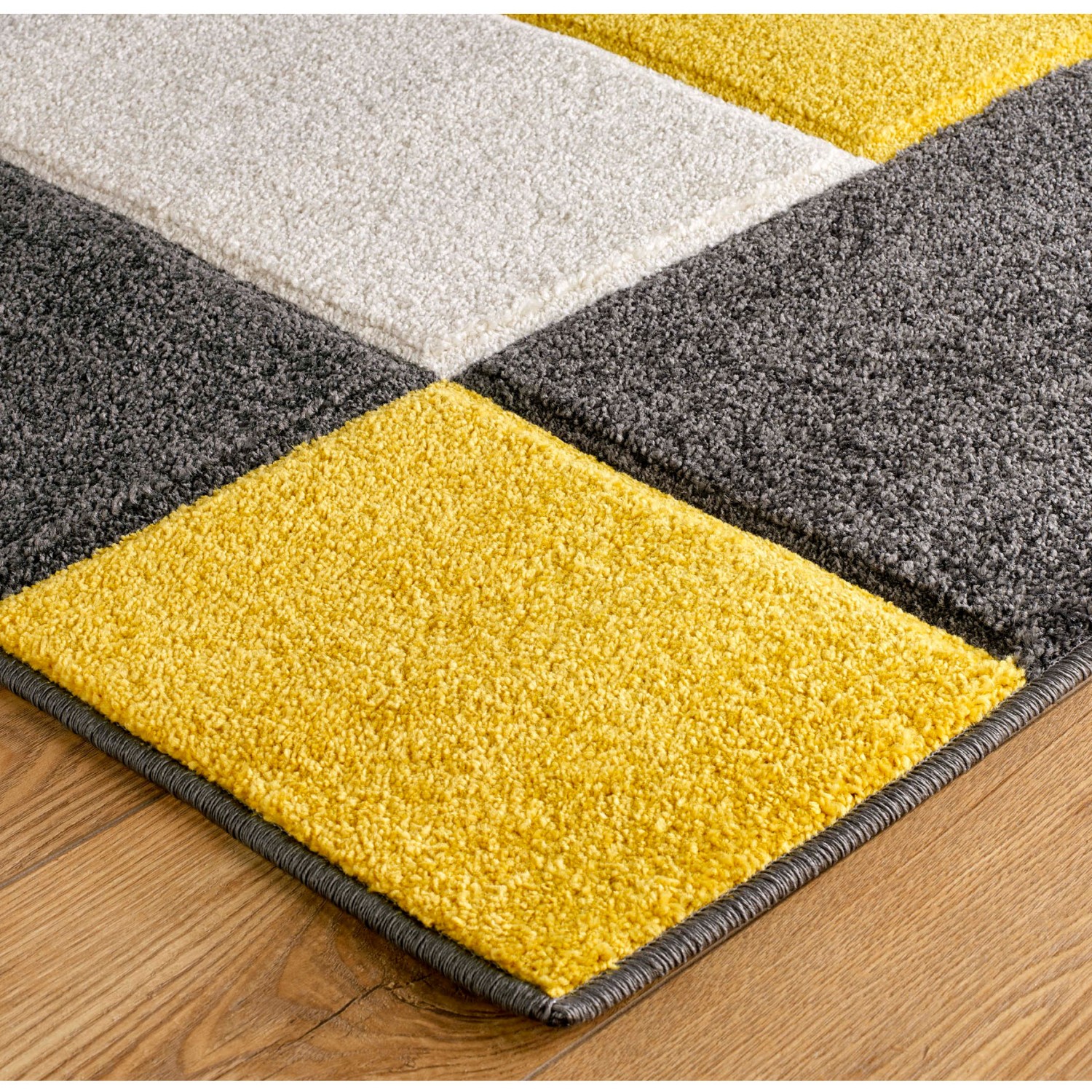Portland Geometric Rug - 8425I Black Yellow Grey Portland Geometric Rug - 8425I Black Yellow Grey