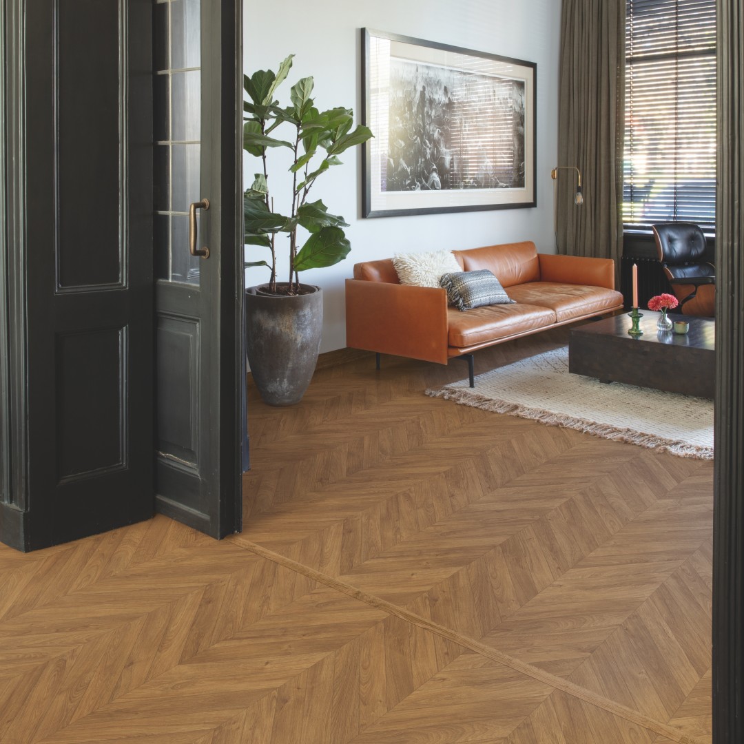 Impressive Patterns - Chevron Oak Brown