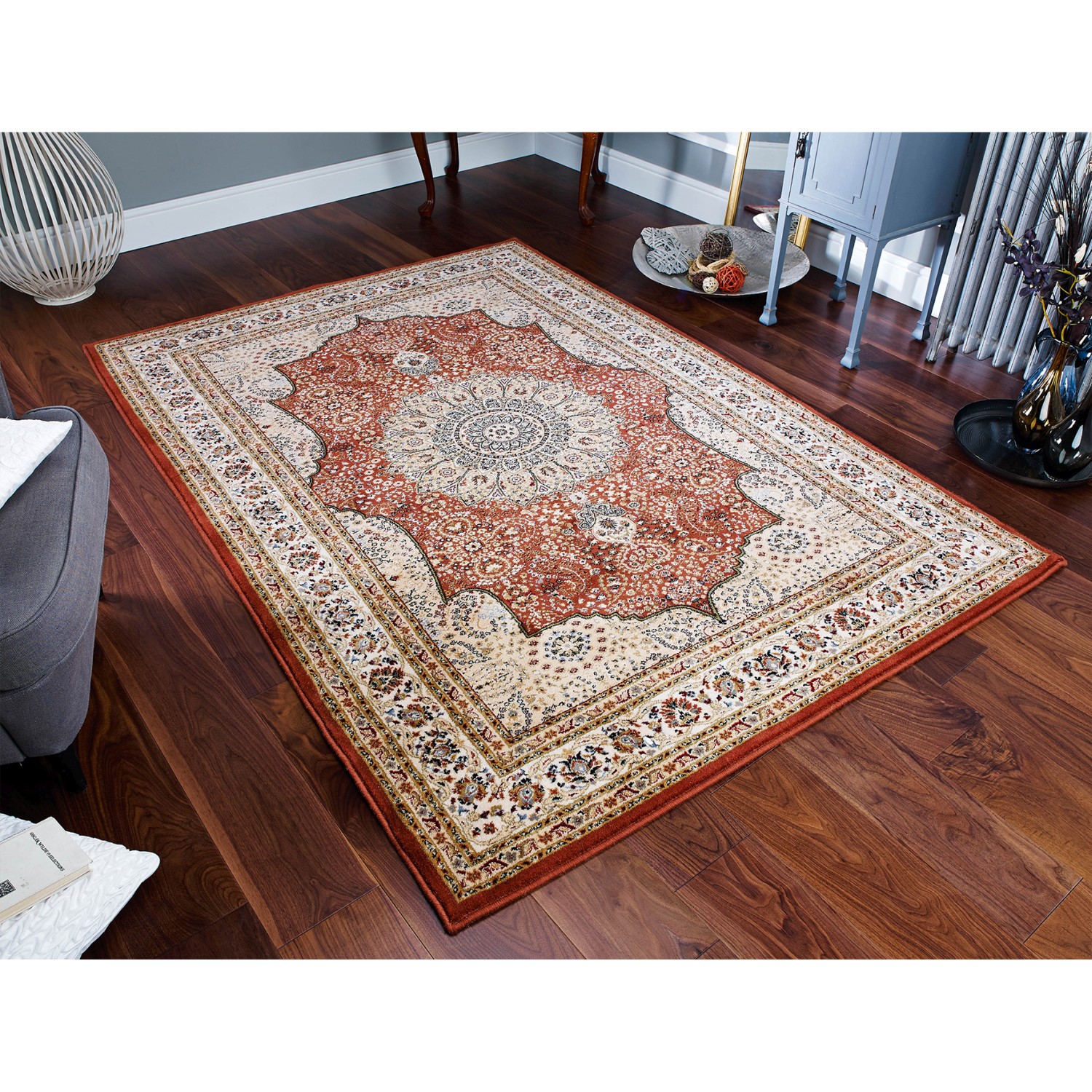 Royal Classic Traditional Rug - 34P Orange Beige Royal Classic Traditional Rug - 34P Orange Beige