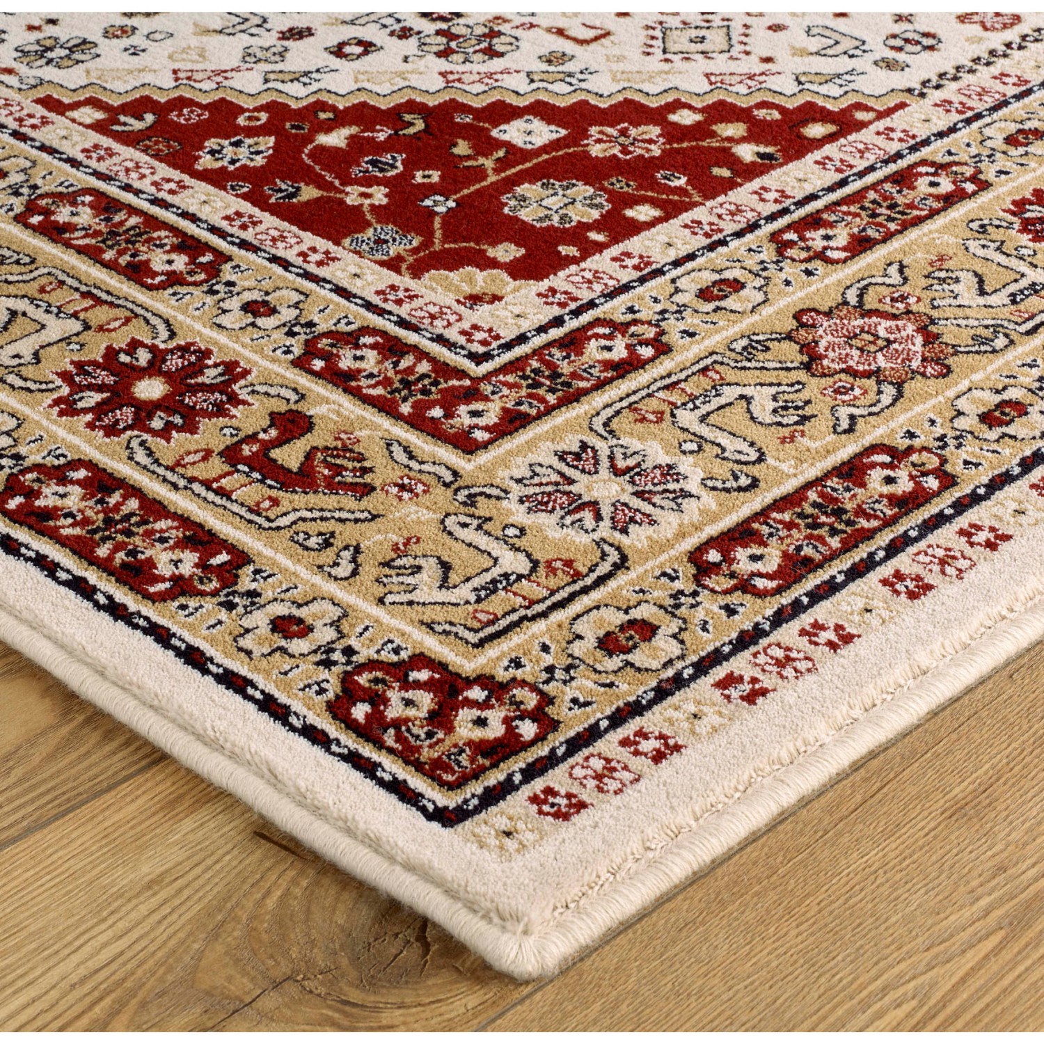 Royal Classic Traditional Rug - 93W Beige Red