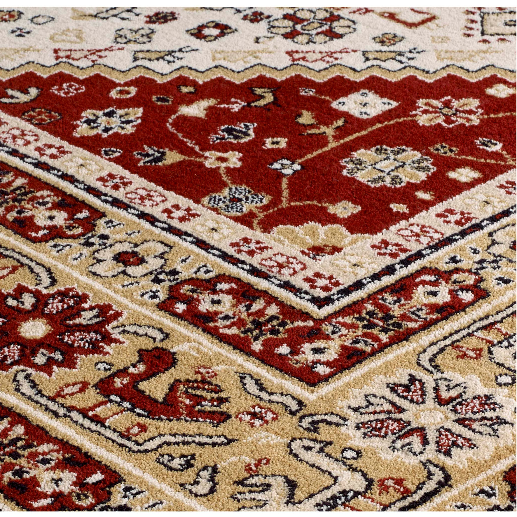 Royal Classic Traditional Rug - 93W Beige Red