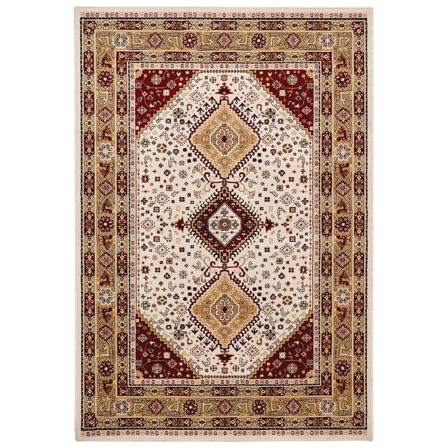 Royal Classic Traditional Rug - 93W Beige Red