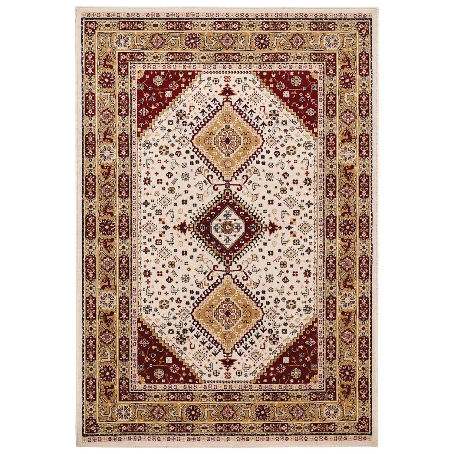 Royal Classic Traditional Rug - 93W Beige Red Royal Classic Traditional Rug - 93W Beige Red