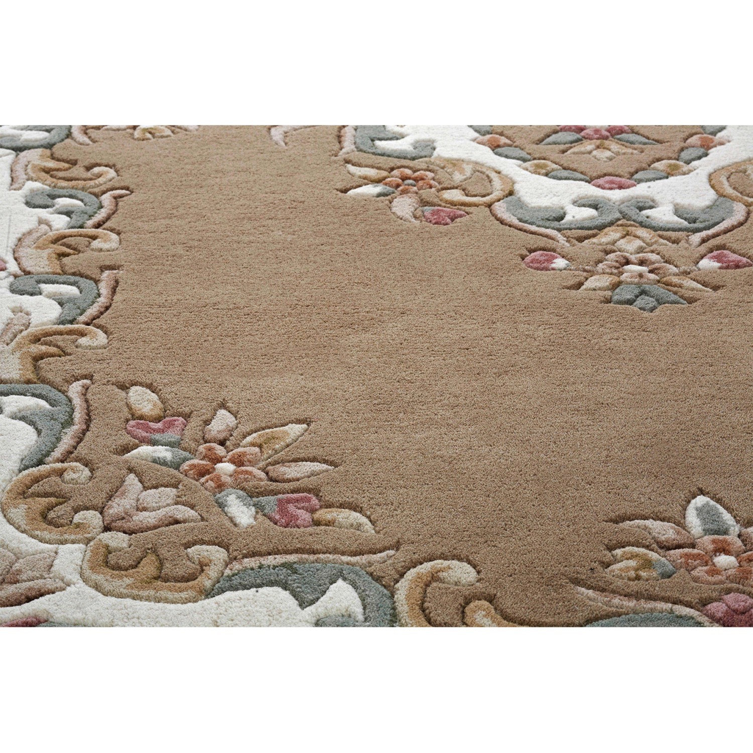 Royal Traditional Half Moon Rug - Beige