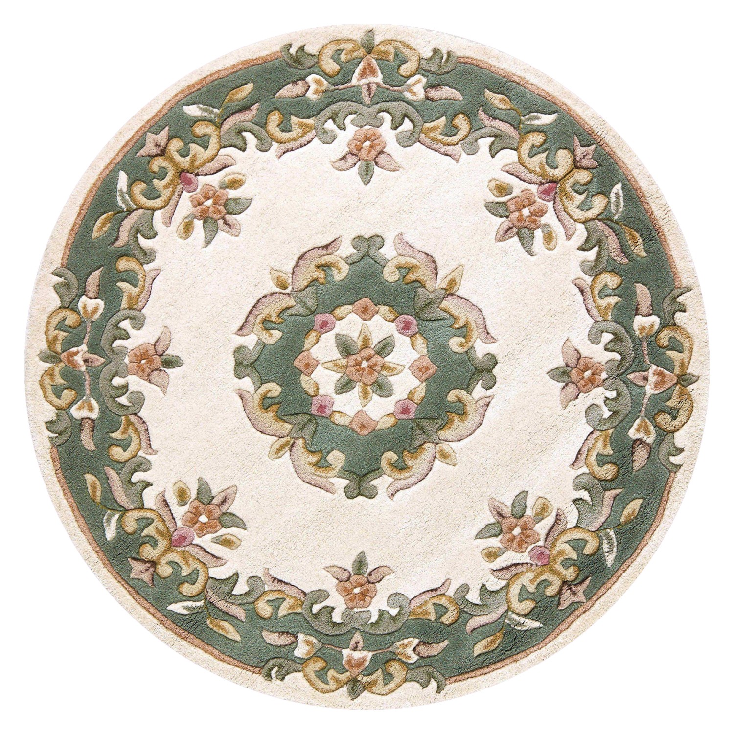 Royal Traditional Rug - Cream Green Royal Traditional Rug - Cream Green