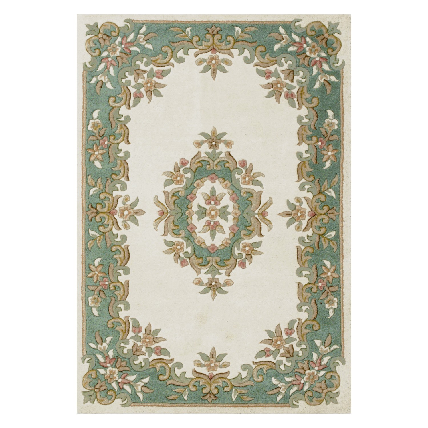 Royal Traditional Rug - Cream Green Royal Traditional Rug - Cream Green