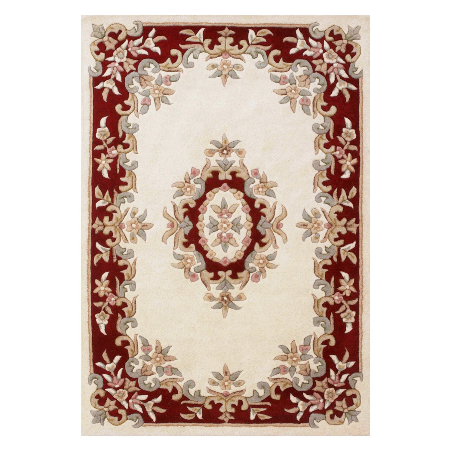 Royal Traditional Rug - Cream Red Royal Traditional Rug - Cream Red