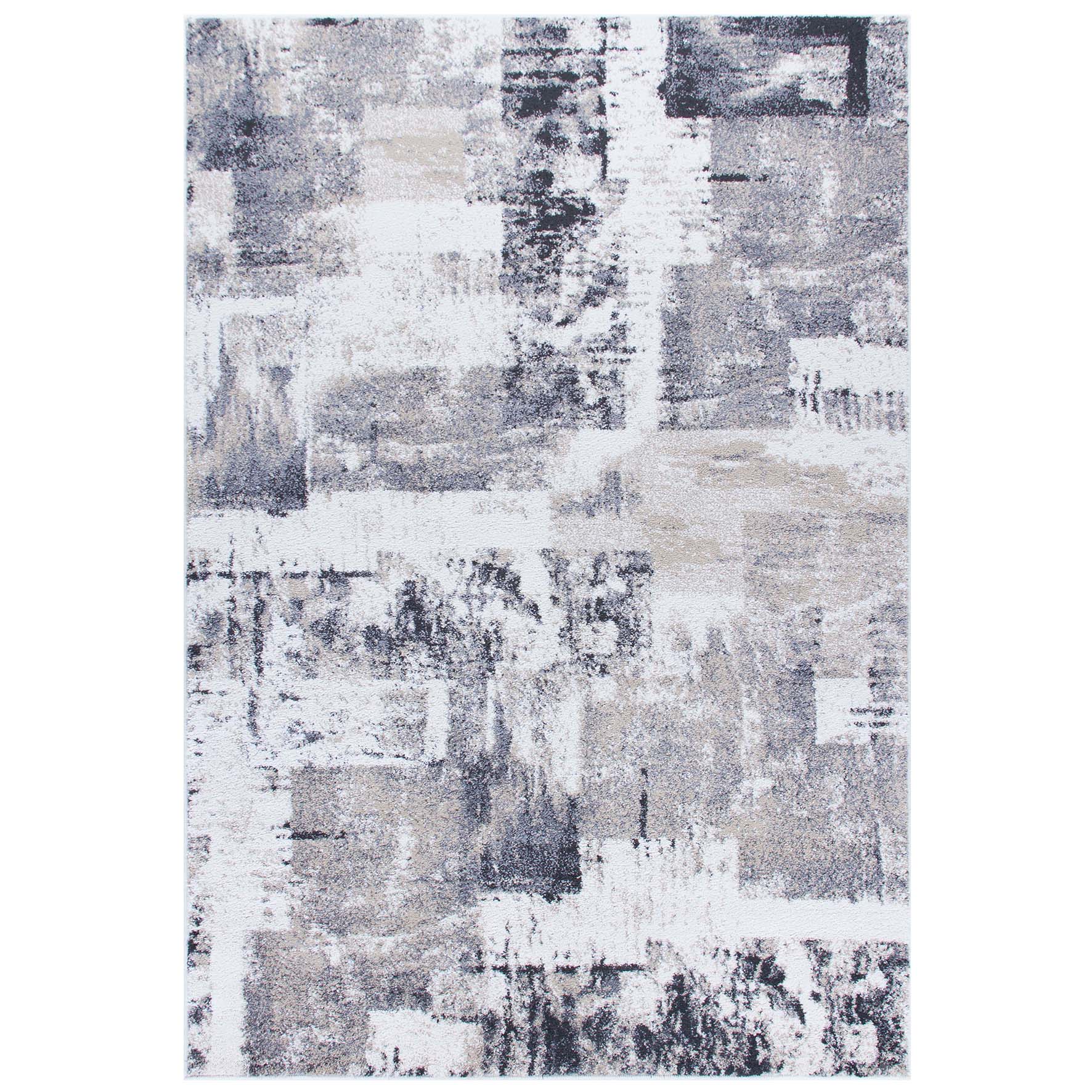 Sansa Distressed Rug - 5501H Grey Cream Sansa Distressed Rug - 5501H Grey Cream