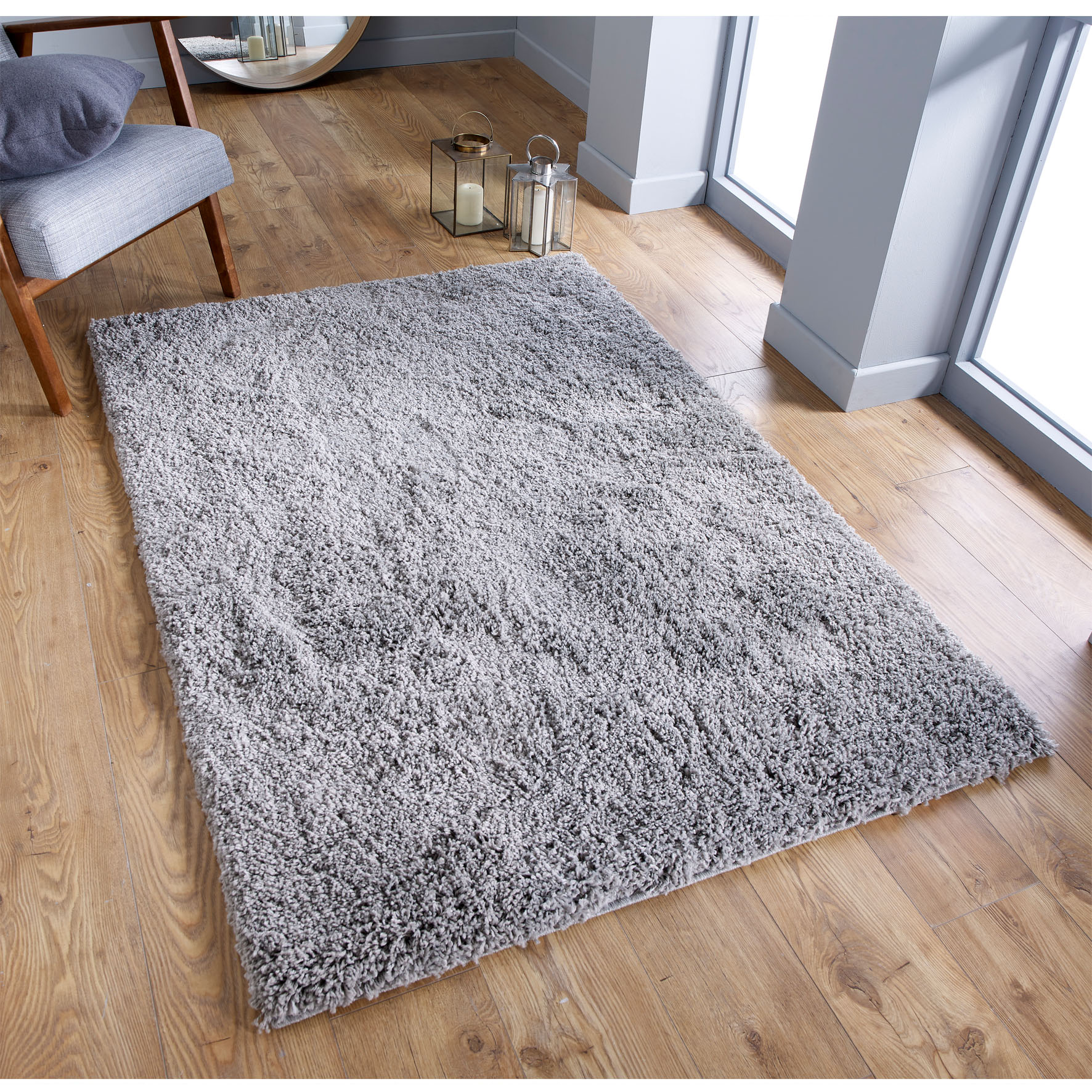 Serene Shaggy Rug - Grey