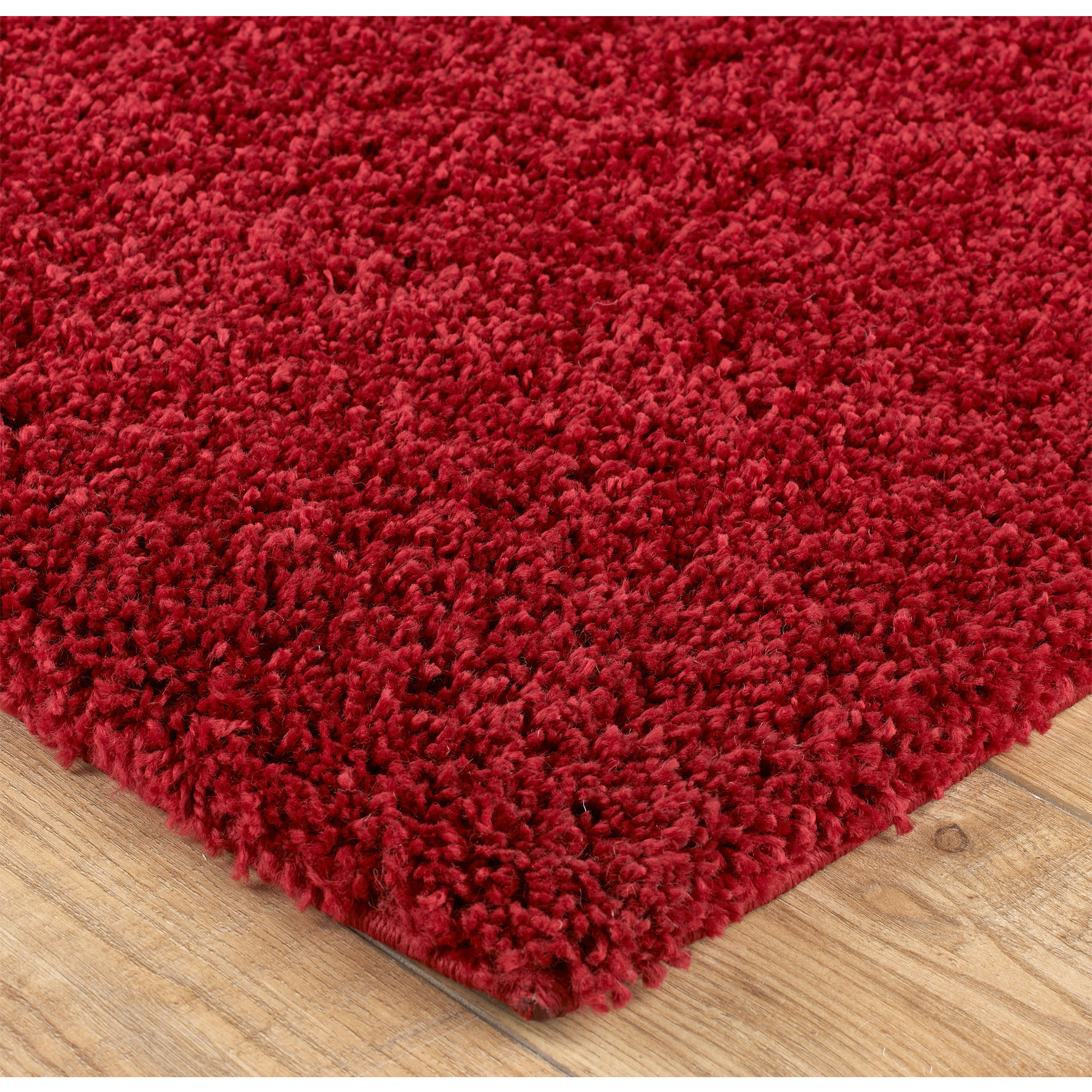 Serene Shaggy Rug - Red