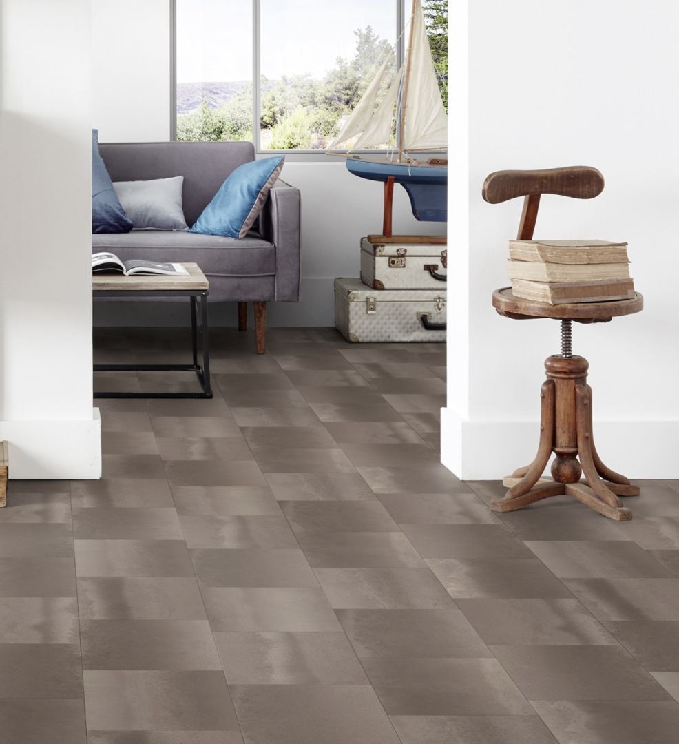 Goliath Tile Vinyl - Kaolin Dark Grege